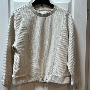 VARLEY Very light, gray cream sweatshirt, size medium